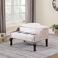 thumbnail image 4 of Silver Velour Baby Grand Piano Storage Bench, 4 of 8