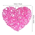 thumbnail image 2 of BESTYASH Corazón Colgante De Ratán Rosa Para En Bodas Y Celebraciones, 2 of 6
