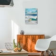 thumbnail image 4 of Modern Bathroom Wall Art, 12x16 inch - Abstract Blue Ocean Sunrise & Sunset for Sea-Lake Themed Home Decor, 4 of 7