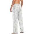 thumbnail image 5 of Top-kevin Multi- Medium Poodle Pajama Pants for Men PJs Bottoms Sleepwear Lounge Pants with Pockets, 5 of 13