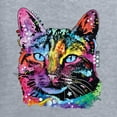 thumbnail image 2 of Cute Cat | Dean Russo Art Animal Lover Womenâ€™s Standard V-Neck Tee, Heather Grey, X-Large, 2 of 6
