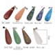 thumbnail image 5 of 2 piezas colgantes de gota de agua de piedras preciosas multicolor para Aventurina Verde Sunnimix Piedras preciosas naturales, 5 of 8