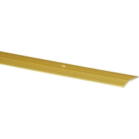 

M-D Satin Brass Fluted 1-3-8 In. x 3 Ft. Aluminum Carpet Trim Bar Wide 79079 79079 262544