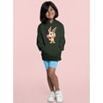 thumbnail image 2 of Bunny With A Mirror Hoodie Juniors -Image by Shutterstock,  Large, 2 of 4