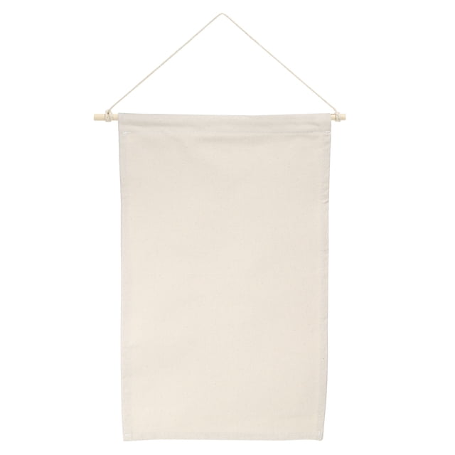 Uxcell 17" Length Enamel Pin Display Banner Blank Canvas Pin Banner Beige