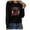 Black, variant on JINMGG Christmas , Womens Tops Long Sleeve MERRY CHRISTMAS Women Casual Long Sleeve Sweatshirt Pullover Blouse
