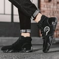 thumbnail image 2 of NOKIO Bottes de Randonnée en Cuir Imperméables à Enfiler pour Hommes, Bottes Chukka Montantes Italiennes Faites à la Main Antidérapantes Chaussures de Marche d'Extérieur Légères Conception à Traction Robuste, 2 of 7