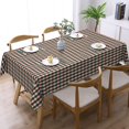 thumbnail image 6 of Rectangle Tablecloth with Wave Lace 60x84 Inch, Christmas Red Green Gingham Tablecloth Rectangle Stain and Wrinkle Resistant Table Cloths Polyester Table Cover for Dining, Party, Buffet, Wedding, 6 of 8