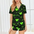 thumbnail image 2 of Vetsdori Valentines Pajama Sets for Women Loungewear Spring Sleepwear Valentines Day Shorts & Top Gifts for Girlfriend Home Womens Pajamas Collared, 2 of 9