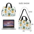 thumbnail image 3 of FORMRS 16" Laptop Sleeve Bag Carrying Case with Handle Travel Shoulder Briefcase, Pineapple, 3 of 8