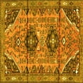thumbnail image 1 of Ahgly Company Machine Washable Indoor Square Persian Yellow Traditional Area Rugs, 6' Square, 1 of 4
