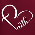 thumbnail image 5 of Wild Bobby Heart Made Of Faith Inspirational/Christian Women Graphic Tee, Maroon, X-Large, 5 of 5