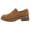 Brown, variant on WEAIXIMIUNG Women Ankle Boots Low Heel 7 Wide Women Shoes Thick Heel Thick Soled Short Boots Fashionable One Foot Outdoor Casual Short Boots