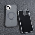 thumbnail image 3 of Luxury Carbon Fiber Case for iPhone 14, Magnetic Compatible Slim Cover with 360° Invisible Ring Stand, Lightweight Shockproof Protective Phone Case - Purple, 3 of 13