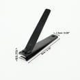 thumbnail image 4 of 1 Pc Portable Large Curved Nail Clippers Toenail Clippers for Women Men Black, 4 of 6
