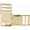 Gold, variant on 1-1/4 Inch Metal Quick Side Release Buckle Webbing Bag Clip for Flat Lock Belt Straps, Backpacks and Collars, 1 Pack (Brushed Brass)