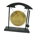 thumbnail image 2 of Gong Ornament Mini Chinese Gong with Stand Mini Wind Chimes Brass Feng Shui Desktop Gong Asian Gong Bells for Garden, Home, Office,, 2 of 8