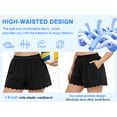 thumbnail image 4 of RELLECIGA Women’s 2.5" Swim Board Shorts High Waisted&nbsp;Swim Beach Bottom with Pockets, 4 of 11
