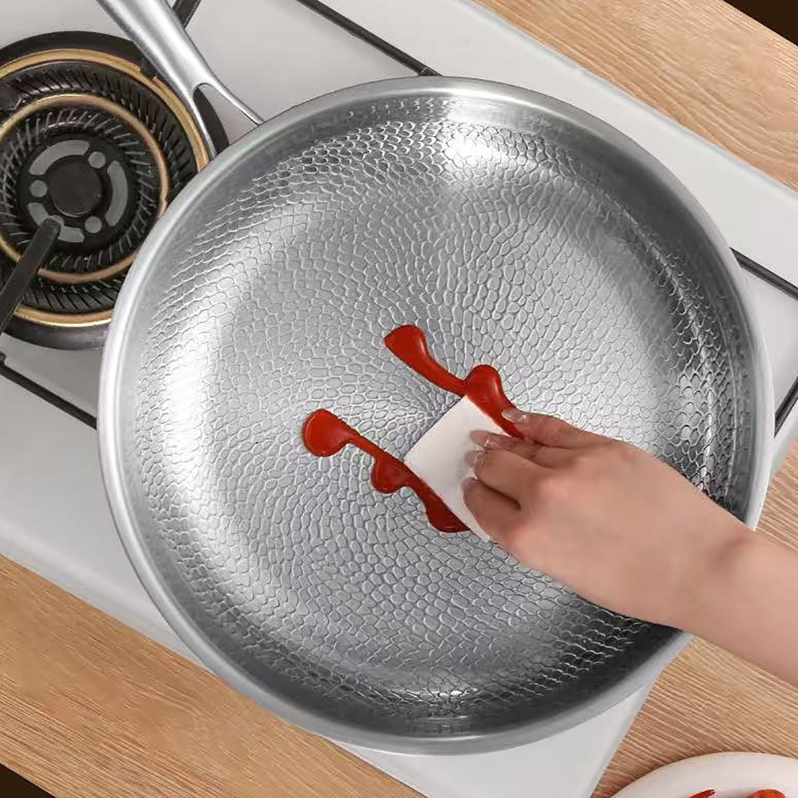Hammered Pan Pro, Ultra-Durable Pro Cookware, Multifunctional Scratch-Resistant Non Stick Frying Pan