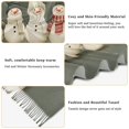thumbnail image 5 of FORMRS Womens Scarf Winter Soft Long Big Warm Shawls Wrap Tassel Scarves, Gray Snowmen, 5 of 9