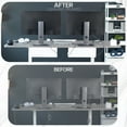 thumbnail image 6 of VIVO White Extra Deep Under Desk Cable Management Trays - 2 Pack, 6 of 8