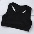 thumbnail image 4 of JanJean Girls 2 Piece Dance Outfit Gymnastics Racer Back Crop Top with Boyshort Sport Athletic Dancewear Black 10-12, 4 of 6