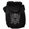 thumbnail image 3 of Pet Dog  Cat Hoodie Rhinestone, "Fleur De Lis Shield", 3 of 6