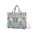 thumbnail image 7 of FORMRS Womens Corduroy Tote Bag Crossbody Shoulder Handbag with Pocket, Vibrant Abstract Design, 7 of 7