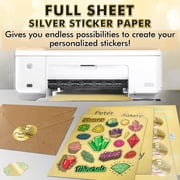 Koala Sticker Paper for Inkjet and Laser Printers, Metallic Gold, 80 Sheets 8.5x11 Inch