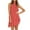 Red, variant on WIZUTIZ Casual Summer Dresses for Women Baggy Casual Hanging Neck Knee-Length Plaid Beach Dress Crew Neck Sleeveless Shift Dress for Ladies High-Low Pleated Comfy Prom Dress Blue