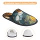 thumbnail image 3 of Fotbe Whimsical Starry Night Scene Pantuflas Peludas para Mujer con Estampado, Zapatillas de Peluche, Zapatos de Invierno para Casa, Uso Interior y Exterior-Large, 3 of 8