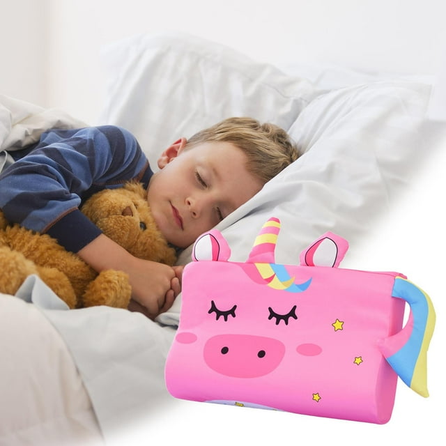 Nilvkv Summer Breathable Ice Silk Cool Pillow Kindergarten Nap Neck Protection Pillow Summer Student Pillow