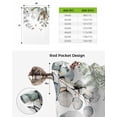thumbnail image 6 of Christmas Tie Up Curtains for Window, Pinecone Eucalyptus Leaves Xmas Botanical Thermal Insulted Balloon Shade Adjustable Rod Pocket Curtains Valance Panels for Kitchen Bathroom Café 46 x 63, 6 of 7