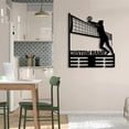 thumbnail image 3 of Craftnamesign Volleyball Medal Hanger, Volleyball Sport Medal Holder, Metal Display Rack For Award, 3 of 5