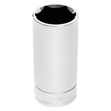Chrome Socket, 1/2"" Drive, 27mm, 6 Point, Deep