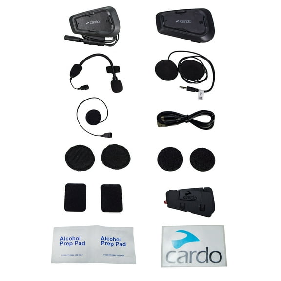 Cardo Spirit HD Motorcycle Bluetooth Communication Headset - Black, Single Pack