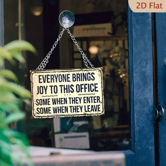 8*12 Inch Vintage Metal Poster - Funny Office Signs, Humorous Wall Art Decor, Cubicle Decorations, Home Bar Farm Room Plaque, Unique Gift for Coworkers, Eid Al-Adha Mubarak Decor