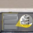 thumbnail image 3 of Gabinete de Cajones de Acero Inoxidable de 3 Niveles, Gabinete de Almacenamiento para BBQ para Exteriores E Interior con 3 Cajones y Manija Empotrada, 3 of 8
