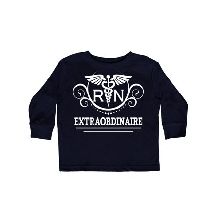 

Inktastic RN Extraordinaire Nurse Appreciation Gift Toddler Toddler Girl Long Sleeve T-Shirt