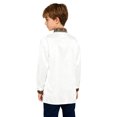 thumbnail image 2 of vastwit Kids Boys Indian Traditional Kurta Top Silky Satin Long Sleeve Button Down Formal Dress Shirts White 14, 2 of 5