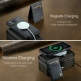 thumbnail image 3 of Allytechgroup 2 In 1 Wallet Case for iPhone 16, PU Leather Magnetic Case with Detachable Cards Holder Support Wireless Charging Full Body Protector Cover for iPhone 16, Black, 3 of 11