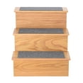 thumbnail image 4 of AdirPet Medium Oak Deluxe Portable Dog Ramp Ladder Non-Slip 3-Step Pet Stairs 2 Pack, 4 of 10