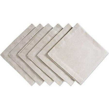 

Natural Solid Chambray Napkin Set of 6