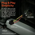 thumbnail image 2 of 2pc H4 (9003/HB2) Headlight Socket Converter Kit FOR H4652, H4656, H4666, H6545 Plug and Play Head Light Wiring Harness Connector Plug, 2 of 7