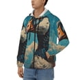 thumbnail image 3 of Naloa Blue Watercolor Duck Men’s Hoodies, Zip up Hoodie, Sweatshirts,Hoodies for Men Sizes S-3XL-Medium, 3 of 5