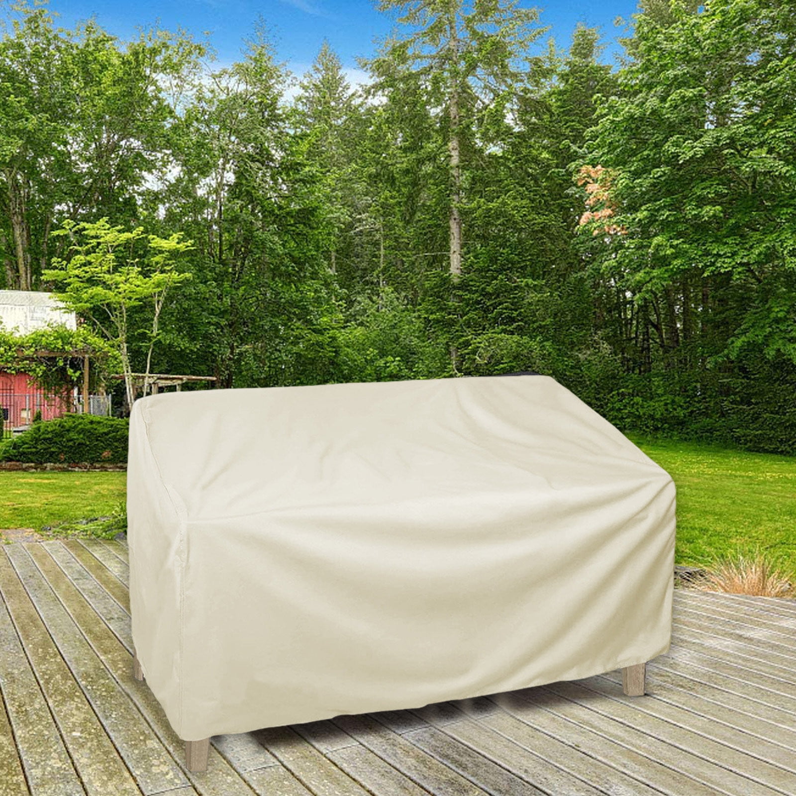 Vadktai Patio Sofa Cover Waterproof, 2-Seater Patio Loveseat Cover, Heavy Duty Outdoor Couch Cover, Outdoor Furniture Covers with Air Vent