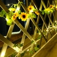 thumbnail image 6 of Led Solar Sunflower String Light 8 Modes Adjustable Fairy String Lights for Outdoor Garden Decoration, 6 of 8