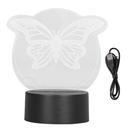 

3D Night Light Unique Design 7 Colors Night Light Battery Powered For Bedroom For Bedside