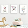 thumbnail image 4 of Girls Boho Tribal Art Print,Dreamcatcher Feathers Flowers with Inspirational Quote Wall Poster Picture,Set of 6(8X10“ Unframed) Watercolor Positive Affirmation Words Bohemian Canvas Poster, 4 of 4