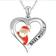 thumbnail image 3 of Xihbxyly Collar de Moda, Colgante de Corazón de Papá Noel Navideño, Elegante Joyería de Aleación, Accesorio Perfecto para Viajes, Bodas y Ocasiones Especiales, Regalo Ideal para Mujeres, Diseño Hermo, 3 of 7